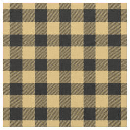Tecido Yellow & Black Plaid Gingham