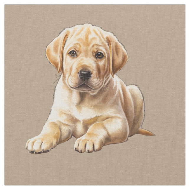 Tecido Yellow Labrador Retriever (Detalhe)