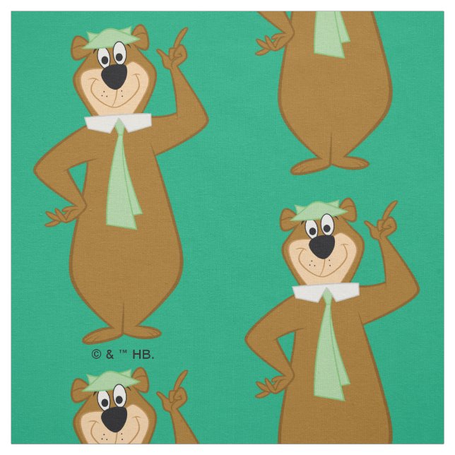 Tecido Yogi "Mais Inteligente Que O Urso Médio" (Modelo)