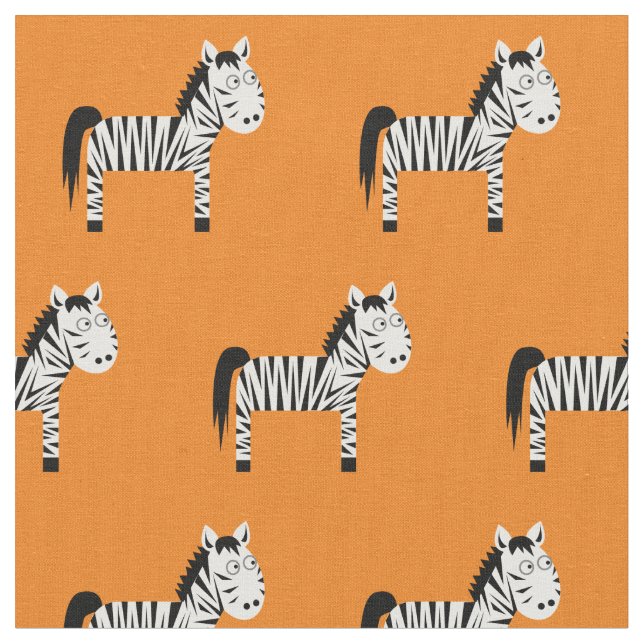 Tecido Zebra-Fita-Faca-Bebê-Laranja-Justa (Detalhe)