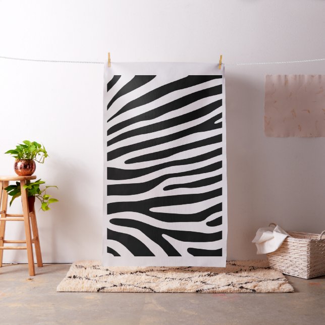 Tecido Zebra listra padrão preto & branco + suas ideias (In Situ)
