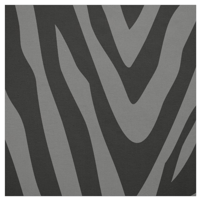 Tecido Zebra Negra e Cinza Imprime Grande Escala (Modelo)