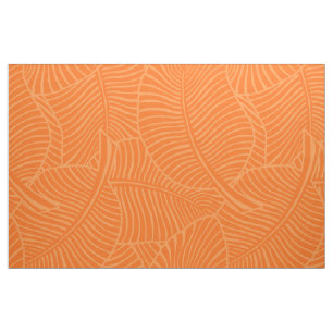 Tecido Zebra Palm-Havaiana - Tangerina Tropical