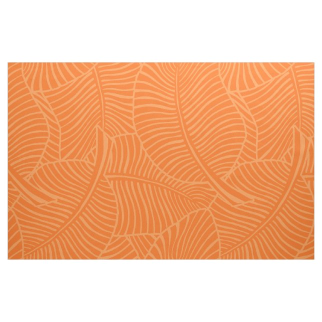 Tecido Zebra Palm havaiano Tangerina Tropical (Fat Quarter)