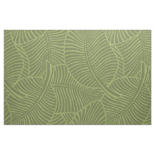 Tecido Zebra Palm Havaiano — Verde Oleícola Tropical