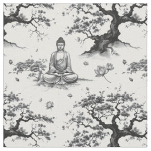 Tecido Zen Buddha - Design de Lava-Tinta