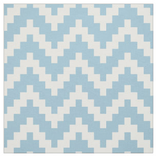 Tecido Ziguezague branco Ikat & fundo feito sob encomenda