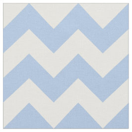 Tecido Ziguezague horizontal dos azuis bebés & do branco