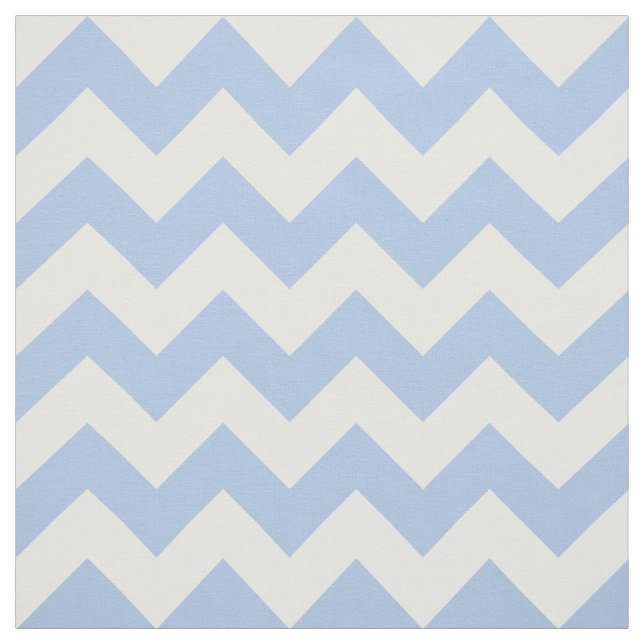 Tecido Ziguezague horizontal dos azuis bebés & do branco (Modelo)