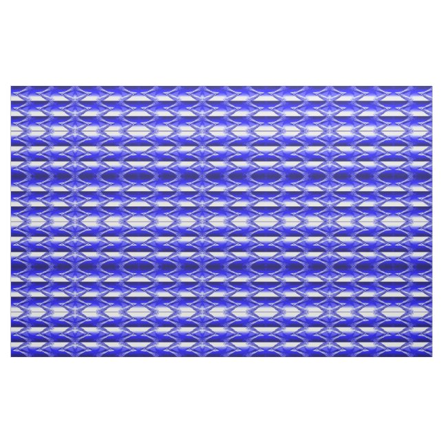Tecido Zigzag azul (Fat Quarter)