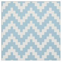 Zigzag branco Ikat e tela azul personalizada do be