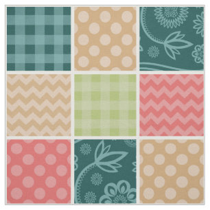 Tecido Zigzag, Chevron, Gingham, Bolinhas, Patchwork