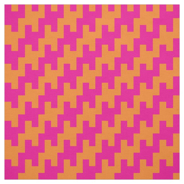 Tecido ZigZag cor-de-laranja-rosa (Modelo)