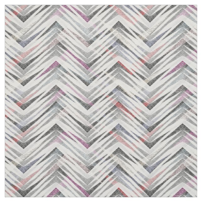 Tecido Zigzag texturizado por cinza (Modelo)