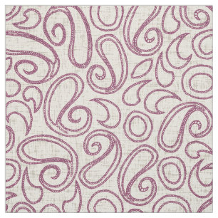 Tecido ziya creme damson
