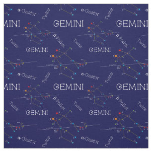 Tecido Zodiac Constelação Gemini