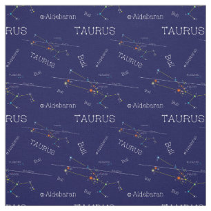 Tecido Zodiac Constelação Taurus