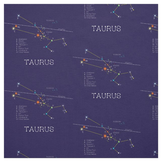 Tecido Zodiac Constelação Taurus (Modelo)