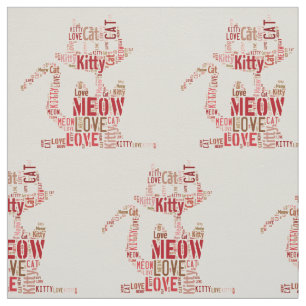 Tecidos de Designer de Gato Gato Gato Gato Gato -