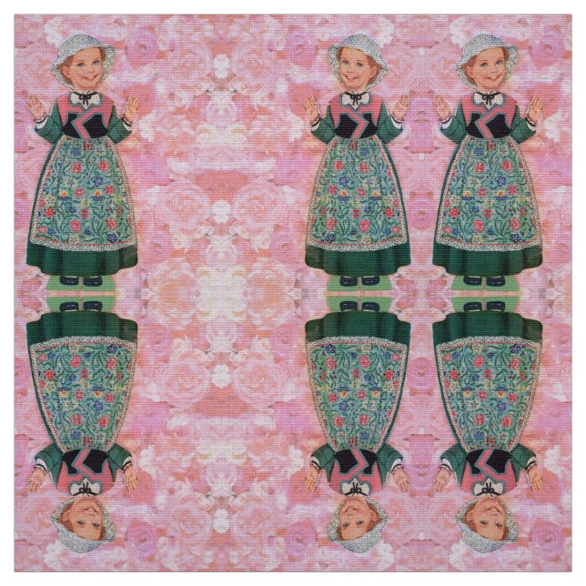 Tecidos de Rosas e Bonecas (Modelo)
