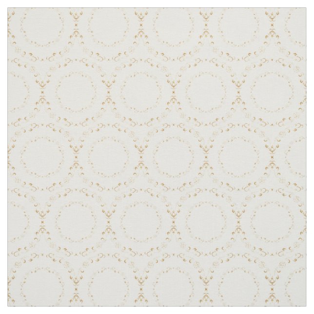 Tecidos Personalizados - Círculo Floral Branco e D (Modelo)