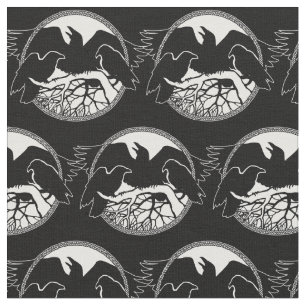 Tecidos tribais do corvo nativo do corvo do tecido