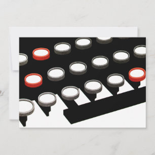 Teclado de máquina de escrever antiga estilo empre