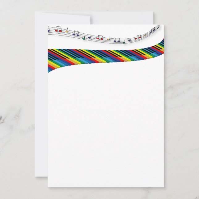 Teclado de piano colorido (Frente)