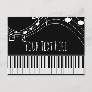 Teclado Piano e Notas Musicais