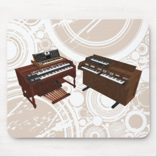 Teclados do vintage: modelo 3D: Mousepad