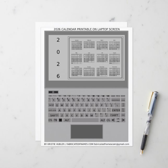 Teclas de Laptop Prateadas Folha de Papel Preta Ca (Frente/Verso In Situ)