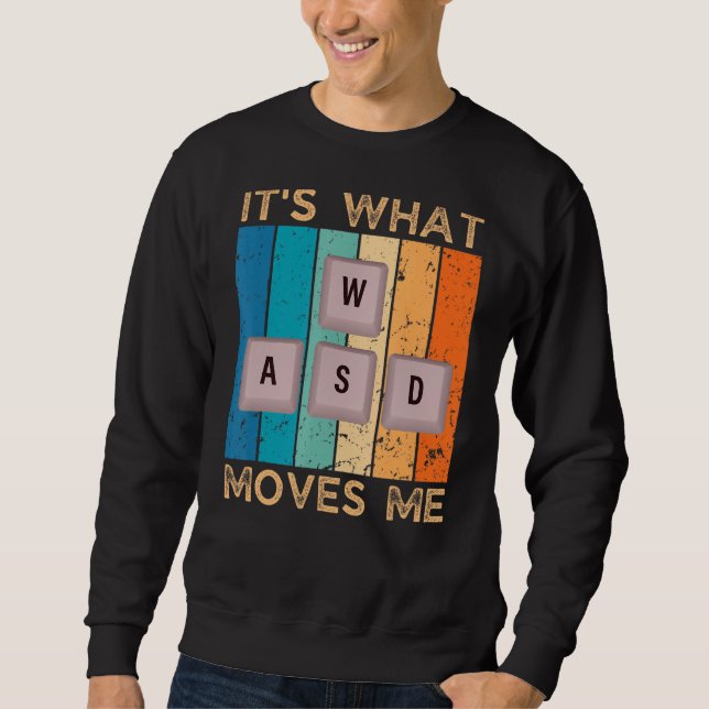 Teclas De Teclado Para Jogos Wasd Pc Gamer Camisa  (Frente)