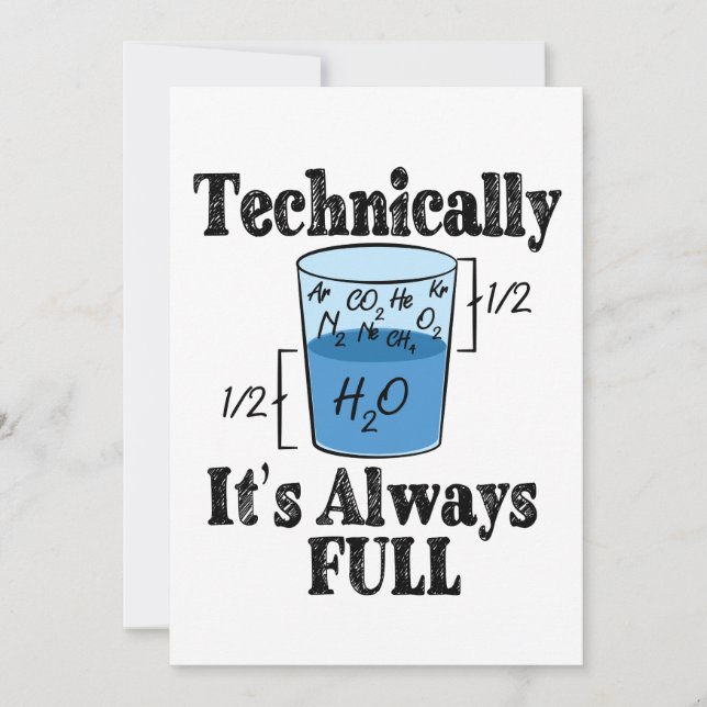 Tecnicamente, é sempre ciência engraçada de Cheio (Frente)