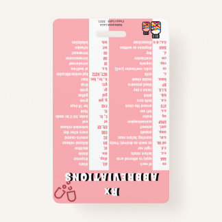 Técnico de Farmácia - Crachá Rx Abreviaturas (S2)