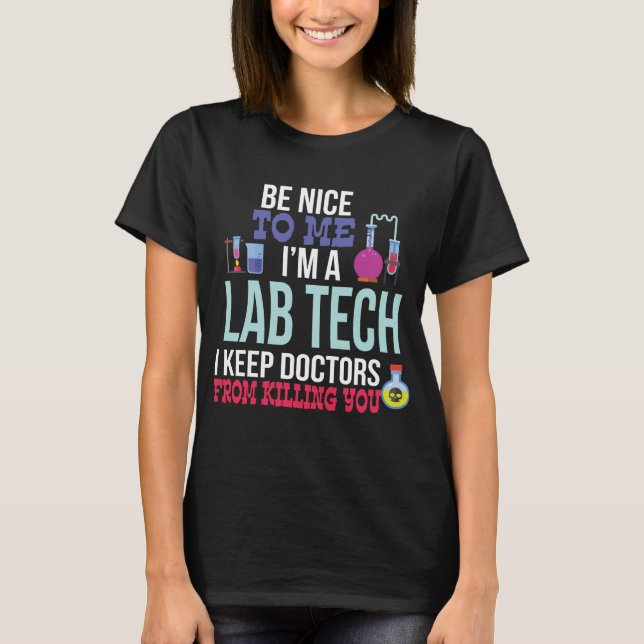 Técnico de laboratório engraçado da camisa da (Frente)