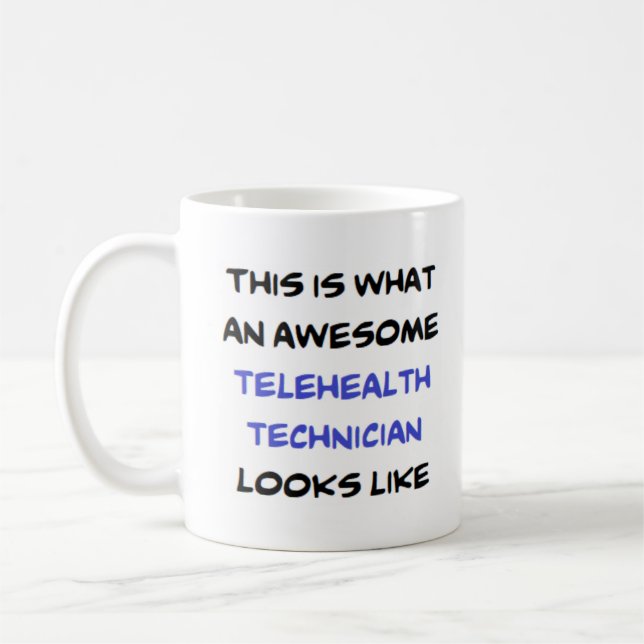 técnico de telesaúde, caneca de café incrível (Esquerda)