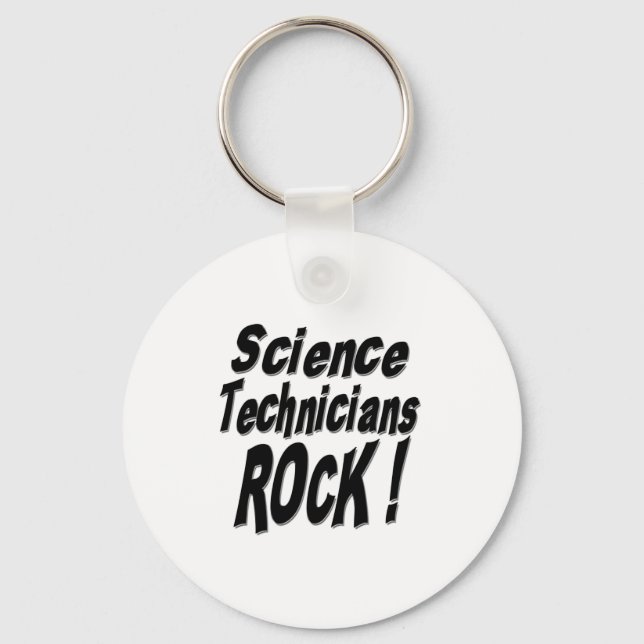 Técnicos de Ciência Rock! Chaveiro (Frente)