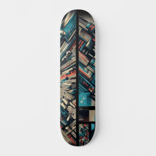 Tecnologia Retro-Futurista Arte de Rua Skateboard 