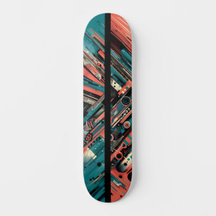 Tecnologia Retro-Futurista Arte de Rua Skateboard 