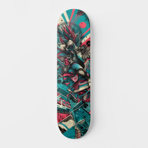 Tecnologia Retro-Futurista Arte de Rua Skateboard