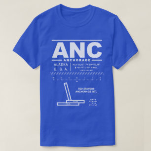 Ted Stevens Anchorage Aeroporto Intel ANC T-Shirt