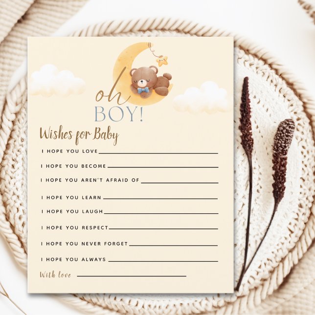 Teddy Bear Baby shower boy (Criador carregado)