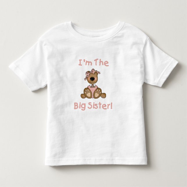 Teddy Bear Big Sister Camisetas e presentes (Frente)
