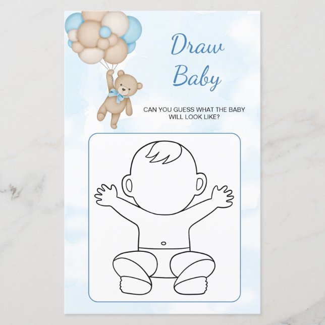 Teddy Bear Draw Baby game (Frente)