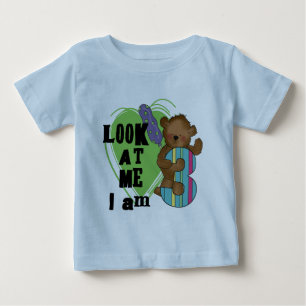 "Teddy Bear" Eu tenho 3 Camisetas de aniversário e