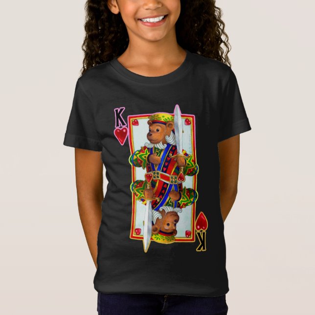 Teddy Bear King of Hearts T-Shirt (Frente)