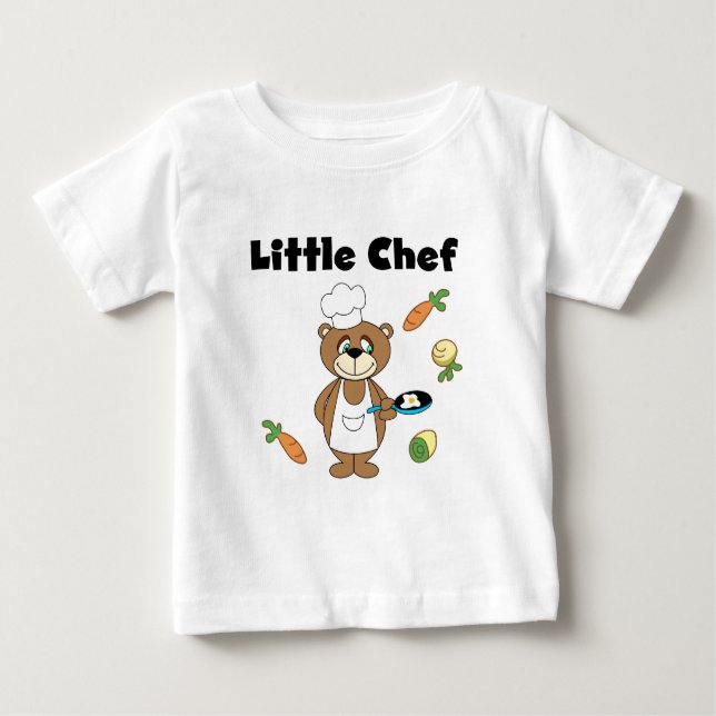 Teddy Bear Little Chef Camisetas e presentes (Frente)