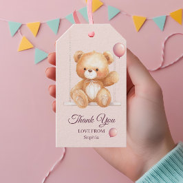 Teddy Bear Obrigado - Etiqueta de presente persona