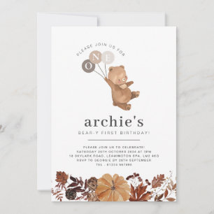 Teddy Bear Pumpkin - Convite Fotográfico ao primei