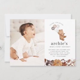 Teddy Bear Pumpkin - Convite Fotográfico ao primei